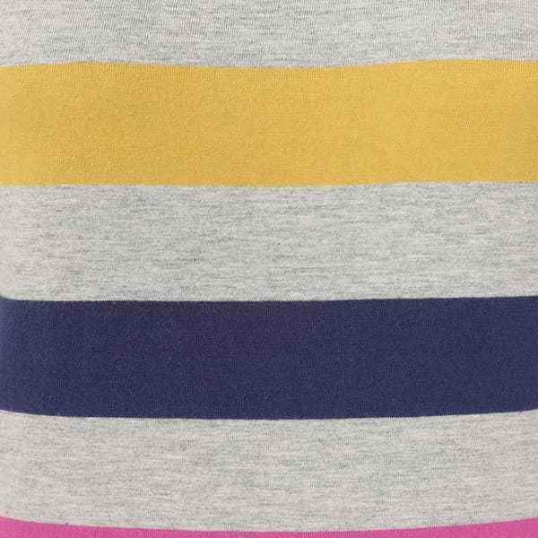 Lazy Jacks Dam/Dam Breton Multi Stripe Långärmad Topp 1 Grey Marl 10 UK