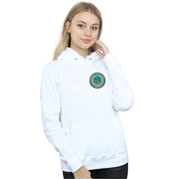 Riverdale Dam/Damer High School Crest Brösttryck Hoodie M White M