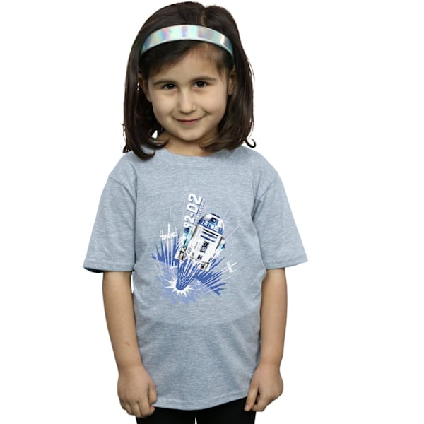 Star Wars Girls R2-D2 Blast Off Bomull T-shirt 12-13 År Spor Sports Grey 12-13 Years