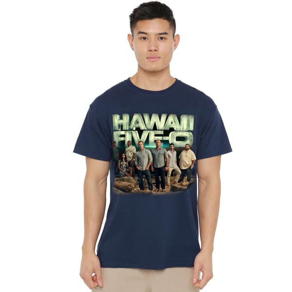 Hawaii Five-0 Herr Cast T-Shirt L Marinblå Navy L