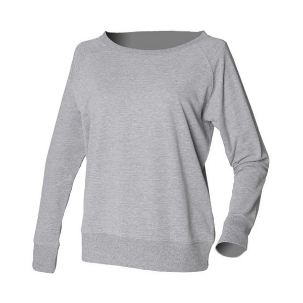 Skinni Fit Womens/Ladies Slounge Heather Sweatshirt S Grey Grey S
