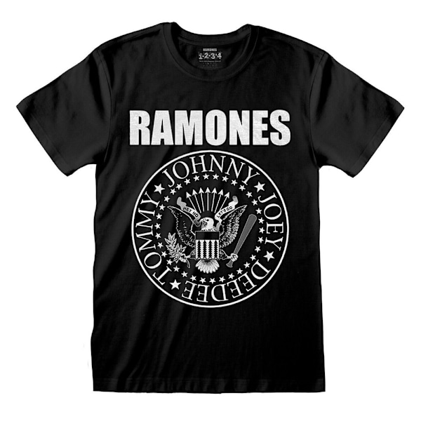 Ramones Unisex Adult Presidential Seal T-Shirt M Svart Black M