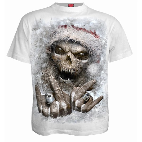 Spiral Direct Unisex Vuxen Rock Santa T-Shirt M Vit White M