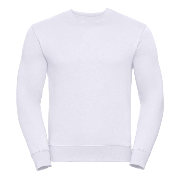 Russell Herr Sweatshirt för män M Vit White M