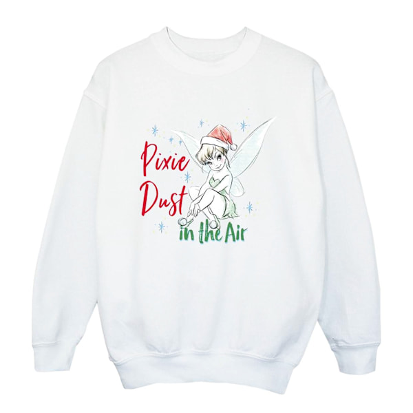 Disney Girls Tinker Bell Pixie Dust Sweatshirt 7-8 år Vit White 7-8 Years