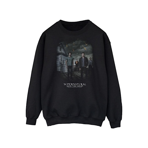 Supernatural Dam/Kvinnor Meteor Shower Sweatshirt XXL Svart Black XXL