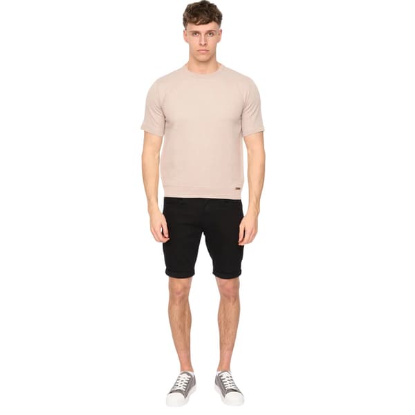 Duck and Cover Herr Marvela Stickad T-shirt L Stone Stone L