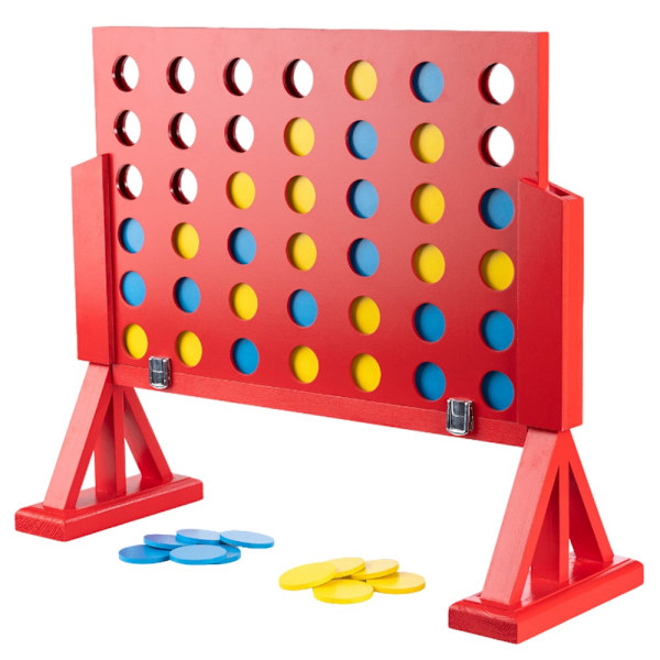 Grasshopper Games 4 i rad spel En storlek Röd/Blå/Gul Red/Blue/Yellow One Size