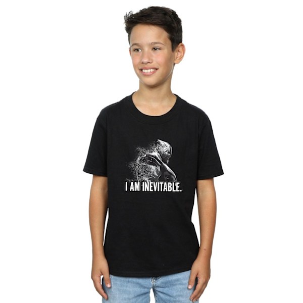Marvel Pojkar Avengers Endgame I Am Inevitable T-Shirt 7-8 År Black 7-8 Years