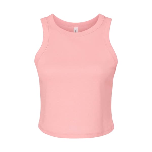Bella + Canvas Dam/Dam Micro-Rib Racerback Linne XXL S Solid Pink XXL