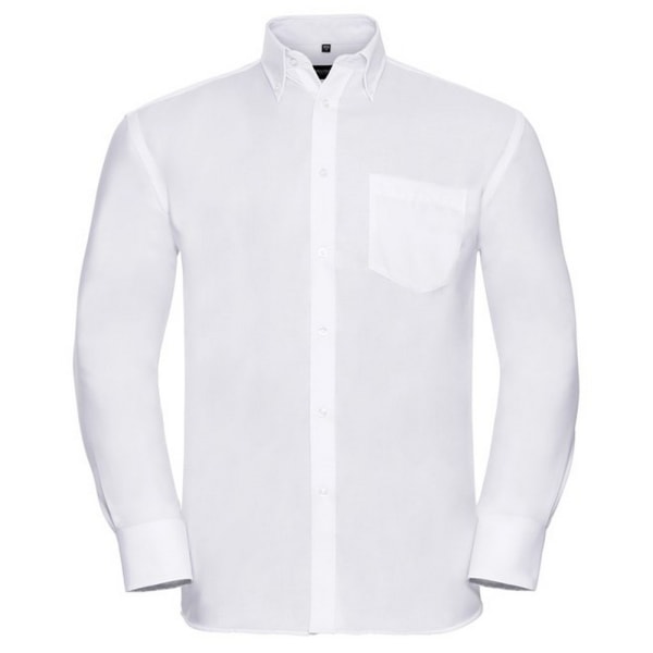 Russell Collection Herr Ultimate Non-Iron Långärmad formell S White 18in