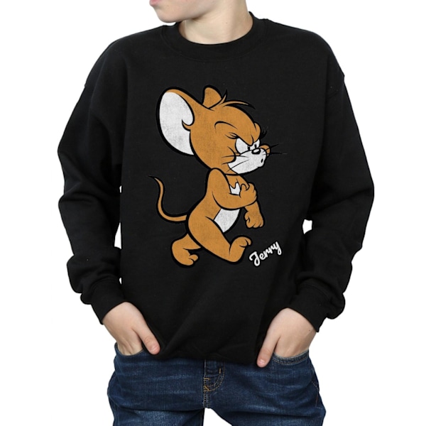 Tom och Jerry Pojkar Arg Mus Bomullströja 7-8 År Svart Black 7-8 Years