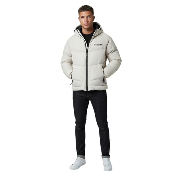 NY Concept Herr Full Zip Pufferjacka L Beige Beige L