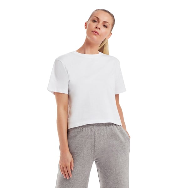 Mantis Womens/Ladies Heavy Crop T-Shirt M Vit White M