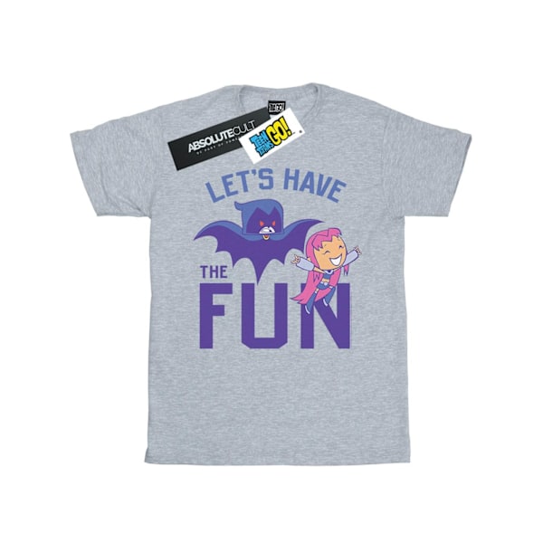 DC Comics Boys Teen Titans Go Let´s Have The Fun T-Shirt 7-8 År Sports Grey 7-8 Years