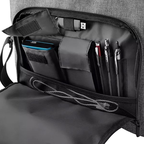 Quadra Executive Digital Office Bag (17 tum kompatibel bärbar dator) Grey Marl One Size