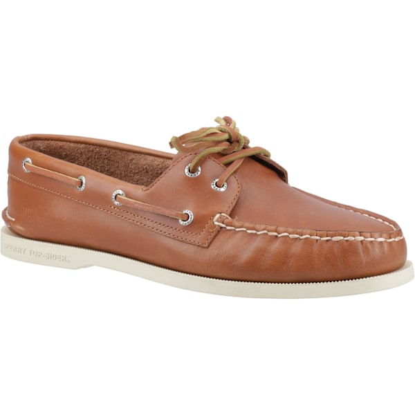 Sperry Herr Authentic Original Läder 2 Öljetter Båtskor 7 UK Tan 7 UK
