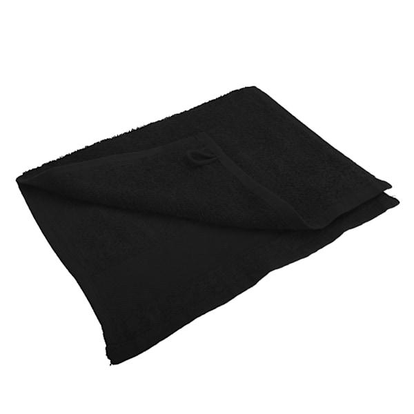SOLS Island Gäst Handduk (30 X 50cm) One Size Svart Black One Size