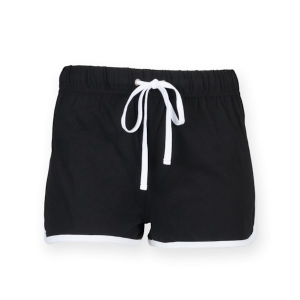 Skinni Minni Barn/Barn Retro Sportshorts 9-10 År Svart Black / White 9-10 Years