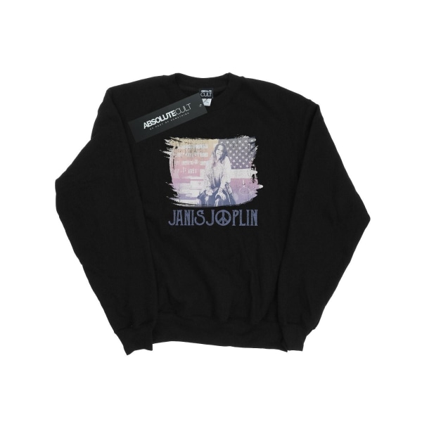 Janis Joplin Herr Stove Flag Sweatshirt L Svart Black L