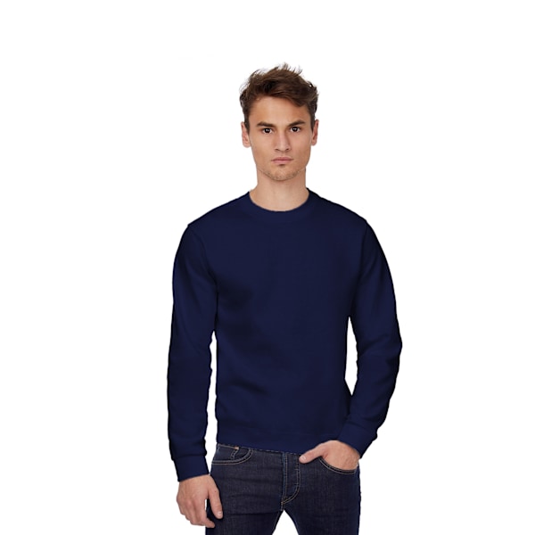 B&C Herr Crew Neck Sweatshirt Top XL Marinblå Navy Blue XL