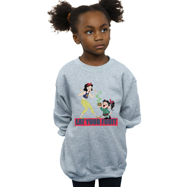 Disney Girls Wreck It Ralph Ät Din Frukt Sweatshirt 12-13 År Black 12-13 Years