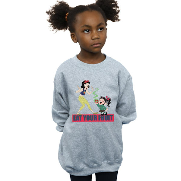 Disney Girls Wreck It Ralph Ät Din Frukt Sweatshirt 9-11 År Black 9-11 Years