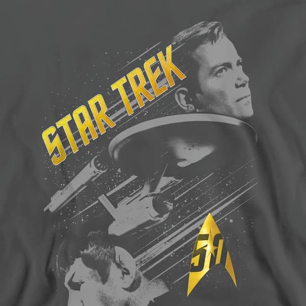 Star Trek Unisex Vuxen 50 År Frontier Sweatshirt M Kolgrå Charcoal M