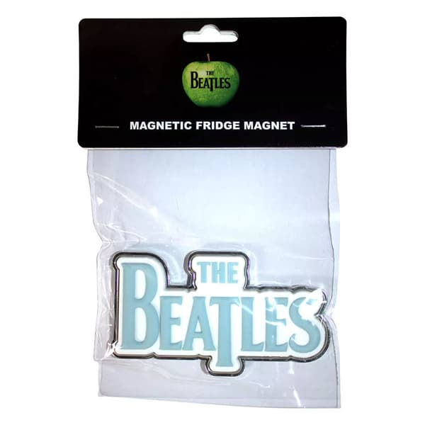 The Beatles Drop T Logotyp Kylskåpsmagnet En Storlek Himmelblå Sky Blue One Size
