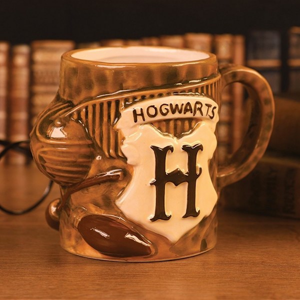 Harry Potter Quidditch Mugg En Storlek Brun Brown One Size
