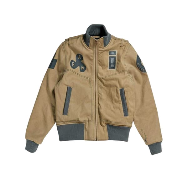 G-Star Herr Logotyp Lös Passform Bomberjacka S Khaki Khaki S