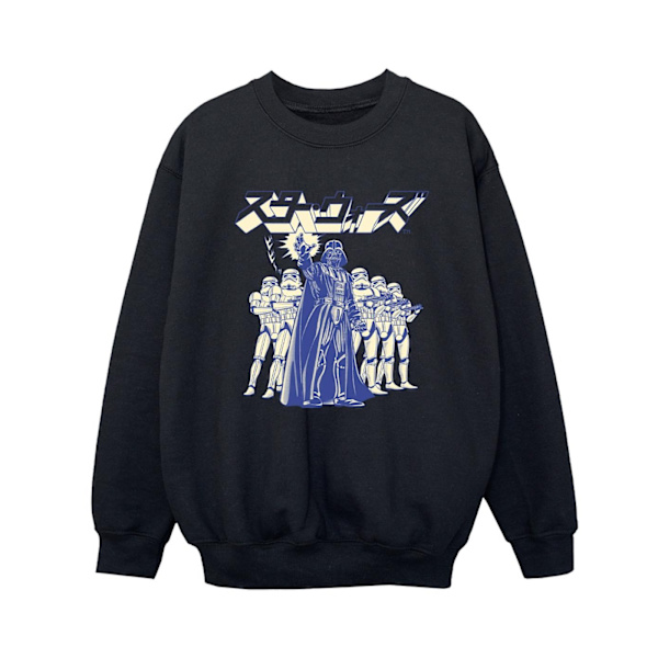 Star Wars Boys Japanska Darth Sweatshirt 3-4 År Svart Black 3-4 Years