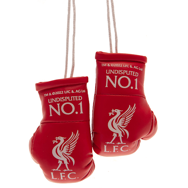 Liverpool FC Boxningshandskar Dekoration för Bilspegel One Size Röd/Vit Red/White One Size