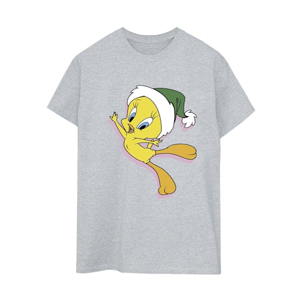 Looney Tunes Dam/Damer Tweety Julhatt Bomull Pojkvän Sports Grey XXL