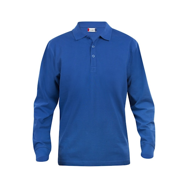 Clique Classic Lincoln långärmad poloskjorta XL Royal Bl Royal Blue XL