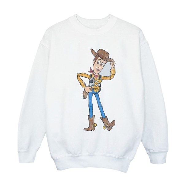 Disney Flickor Toy Story 4 Sheriff Woody Pose Tröja 7-8 År White 7-8 Years