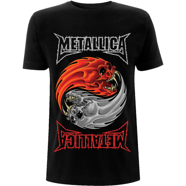 Metallica unisex vuxen Yin Yang T-shirt L Svart Black L