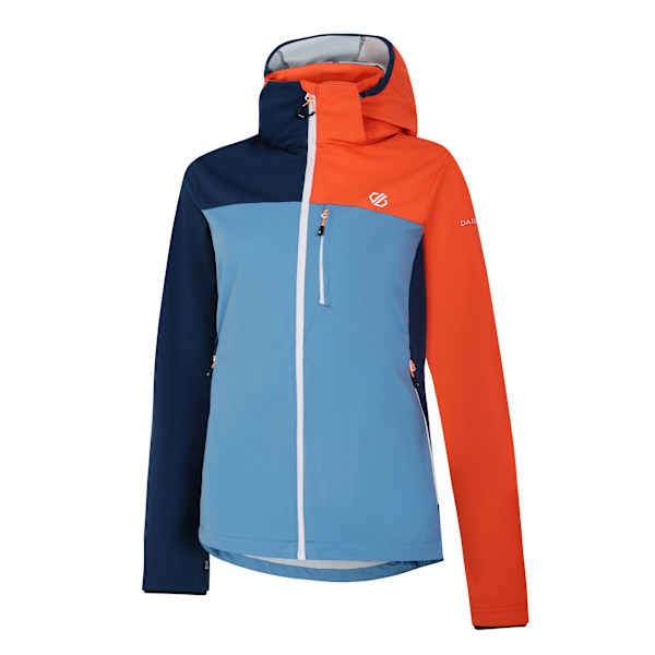 Dare 2B Dam/Dam Lexan Färgblock Softshelljacka 18 U Niagara Blue/Satsuma 18 UK