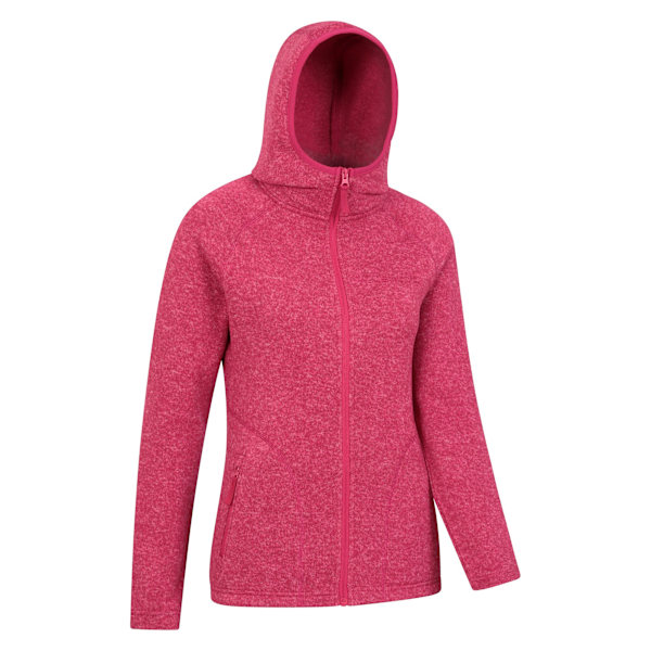 Mountain Warehouse Dam/Kvinnor Nevis Hoodie med Full Dragkedja 10 UK Br Bright Pink 10 UK