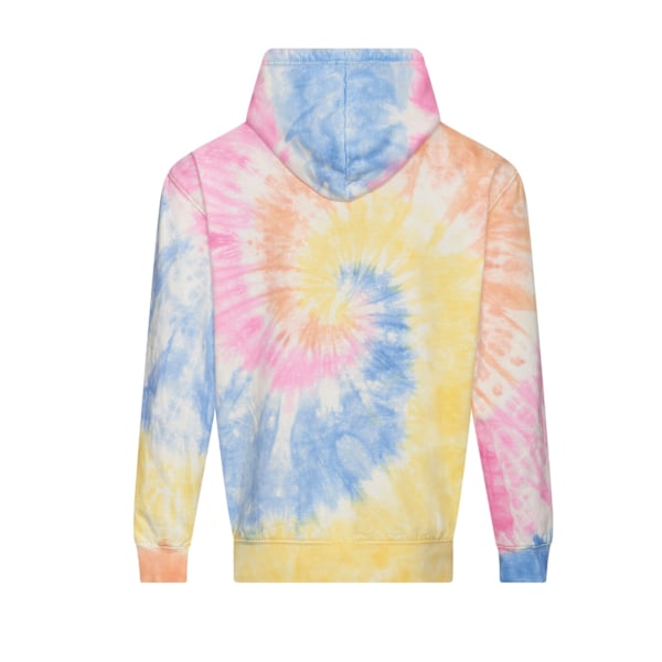 Awdis Unisex Vuxen Swirl Tie Dye Hoodie XXL Gul/Blå/Rosa Yellow/Blue/Pink XXL