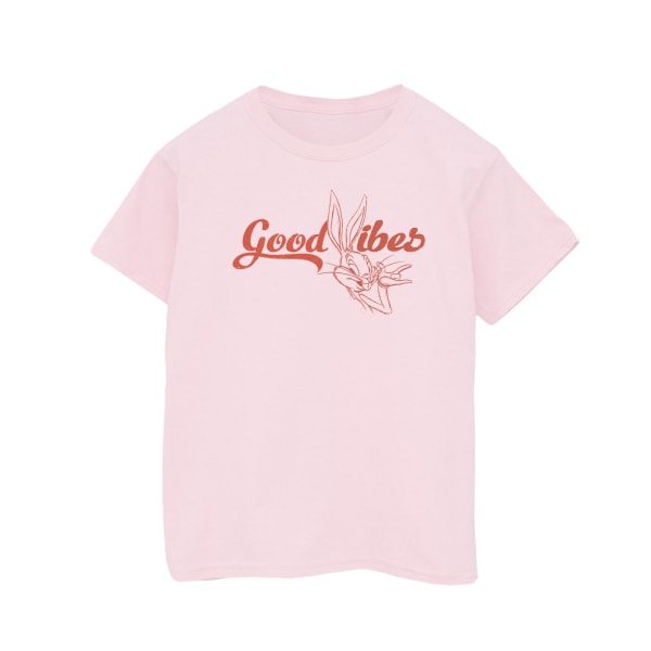 Looney Tunes Girls Bugs Bunny Good Vibes T-shirt i bomull 12-13 Y Baby Pink 12-13 Years