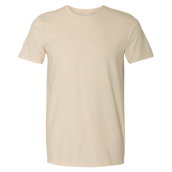 Gildan herr kortärmad mjuk t-shirt XL natur Natural XL