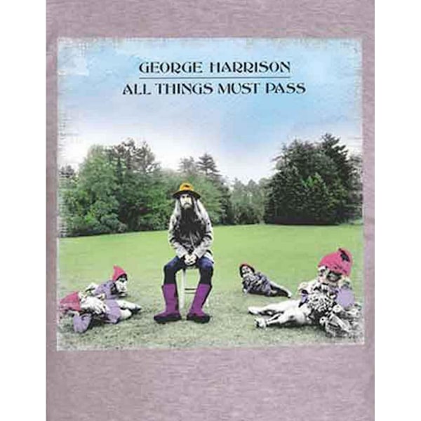 George Harrison Unisex Vuxen All Things Must Pass Bomull T-Shir Grey XL