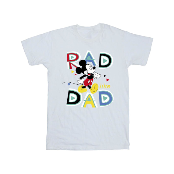 Disney Boys Musse Pigg Rad pappa T-shirt 9-11 år Vit White 9-11 Years