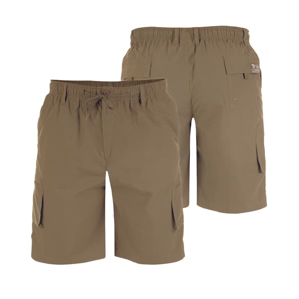 Duke Herr D555 Nick Cargo Shorts med Elastisk Midja M Sand Sand M