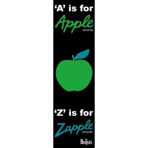 The Beatles A Is For Apple Bookmark One Size Svart/Grön/Vit Black/Green/White One Size