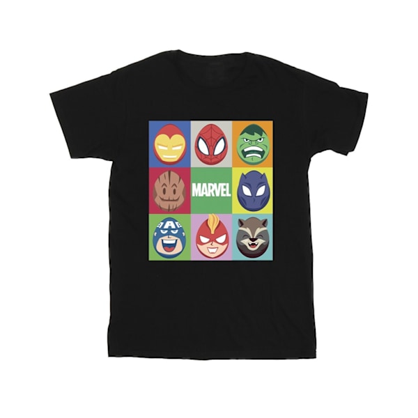 Marvel T-shirt med påskägg för män, 4XL, svart Black 4XL