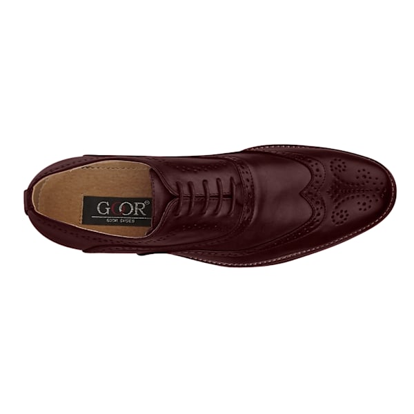 Goor Herr 5 Ögla Wing Capped Oxford Brogues 12 UK Oxblood Oxblood 12 UK