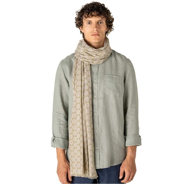 Spasso Medallion Bomullshalsduk En Storlek Sand Sand One Size