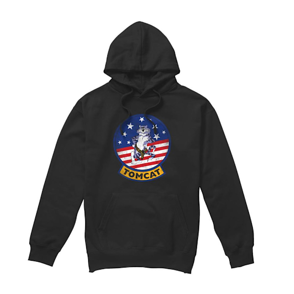 Top Gun Herr Tomcat Logotyp Hoodie XL Svart Black XL